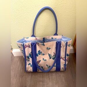 Talbots Butterfly Tote Bag